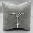 #MR151 - Misterio Medalla San Benito Y Crucifijo Plata- 2 mm - Liso - A07/2.7