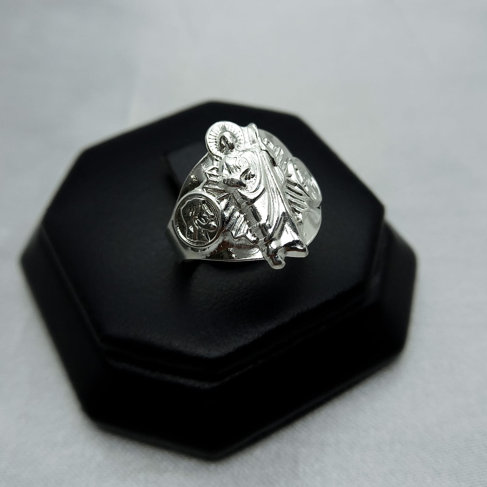 #AC168 - Anillo San Judas Tadeo Plata - A08/3.8