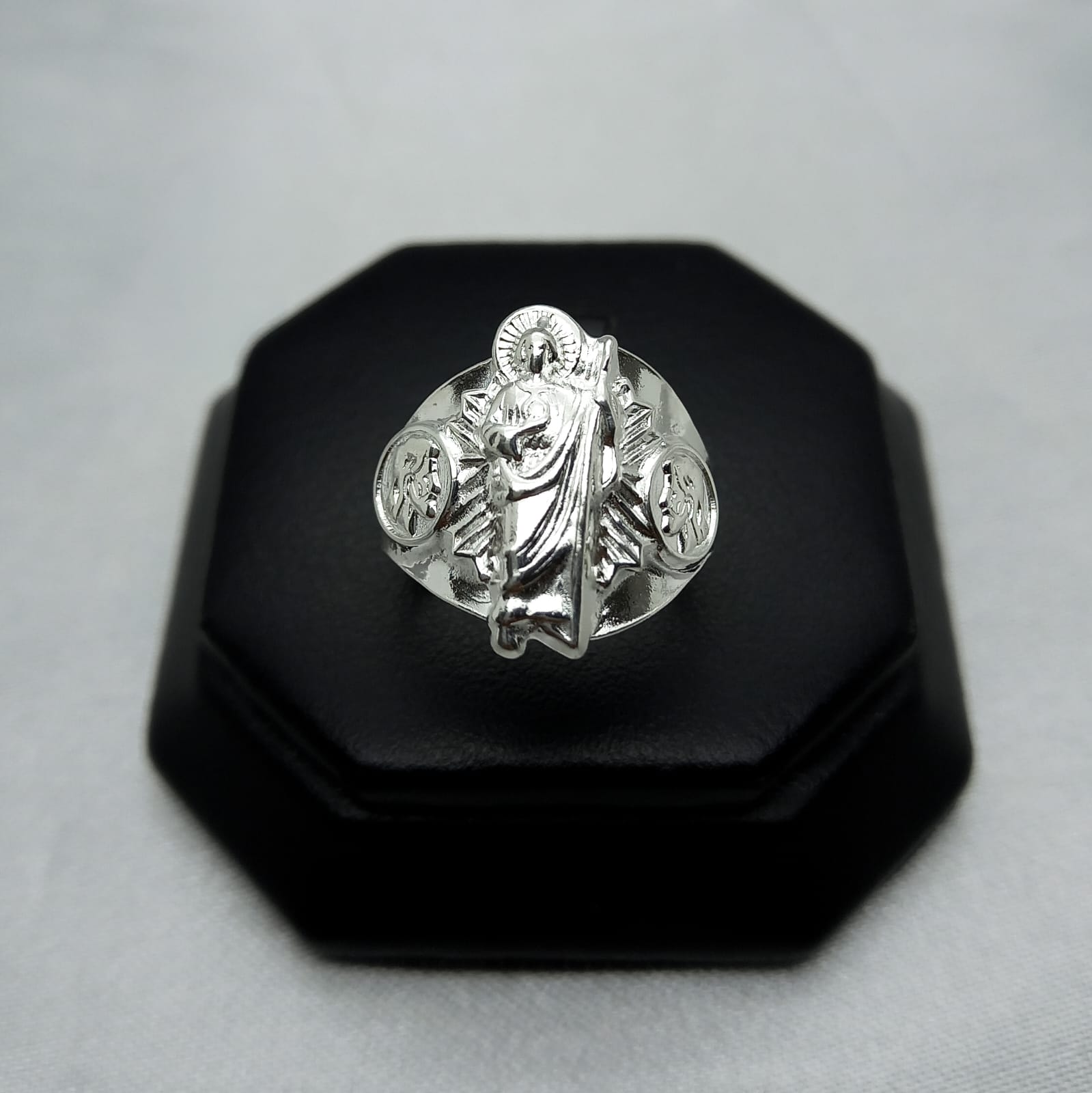 #AC168 - Anillo San Judas Tadeo Plata - A08/3.8