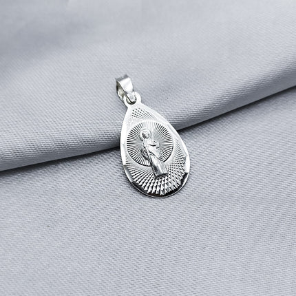 #D706 - Dije Forma De Gota San Judas Tadeo Plata - A09/1.2