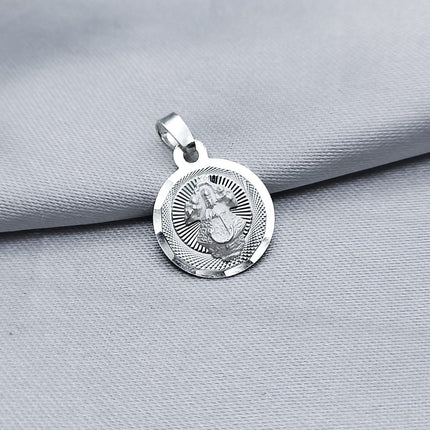 #D728 - Dije Medalla Virgen De San Juan de los Lagos Plata - A07/1.1