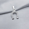#D727 - Dije Herradura Con Zirconia Plata - A10/1.9
