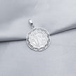 #D724 - Dije Medalla San Benito Plata - A09/3.3