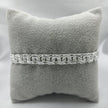 #ESC292 - Esclava Con Grecas Tejido Chino Plata - 8 mm - A08/27.22