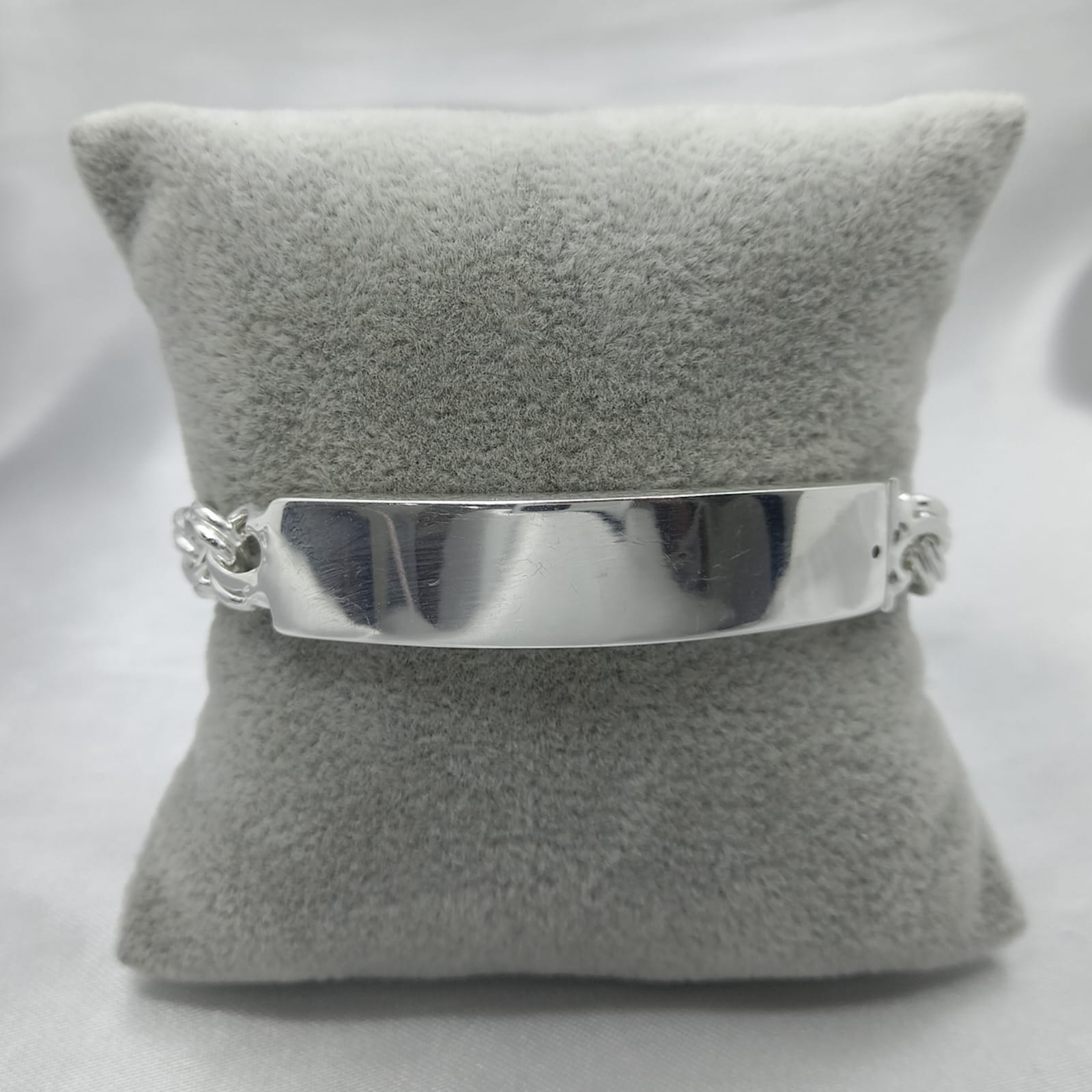 #ESC288 - Esclava Tejido Chino Plata - 9 mm - A09/45.6