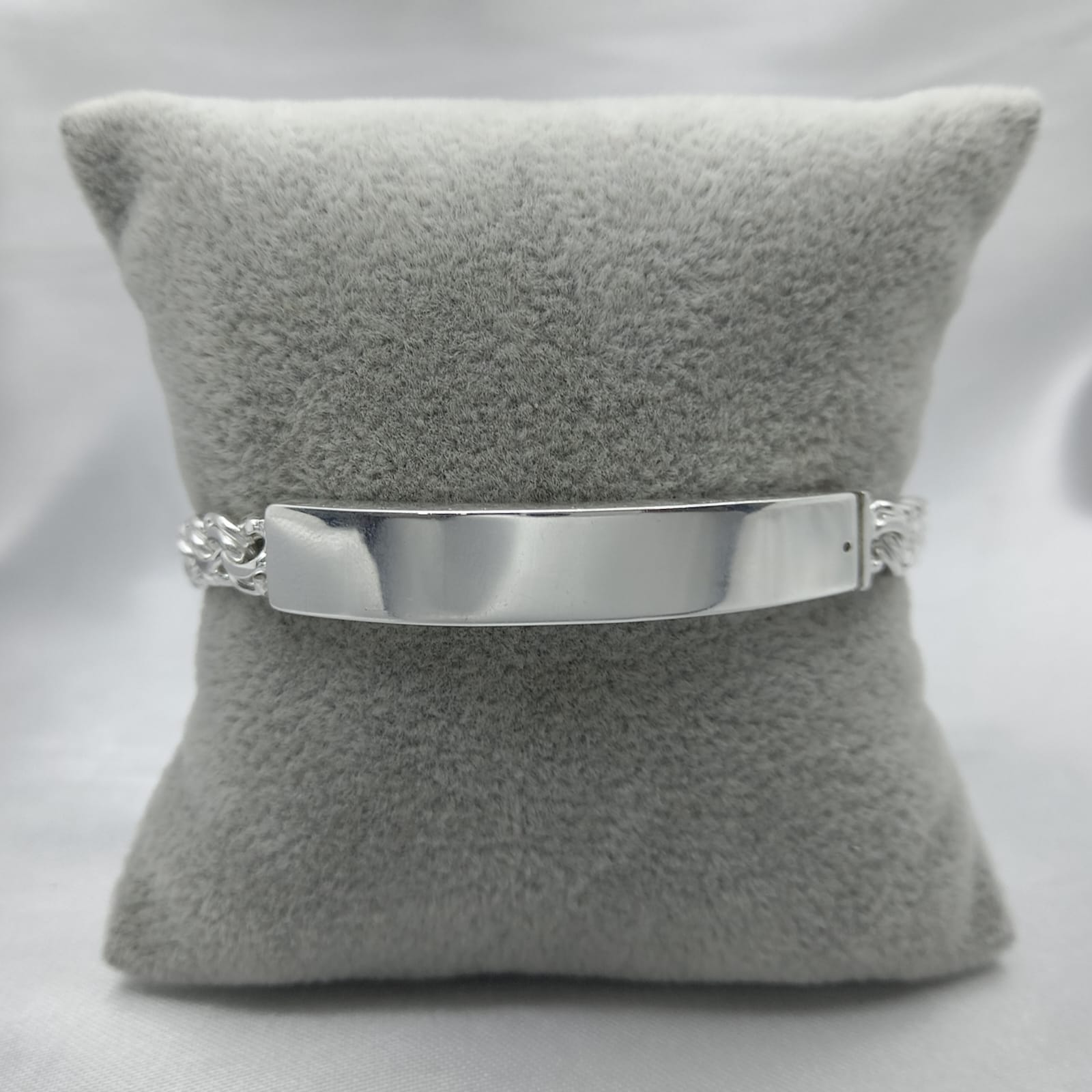 #ESC290 - Esclava Tejido Chino Plata - 7 mm - A09/24.3