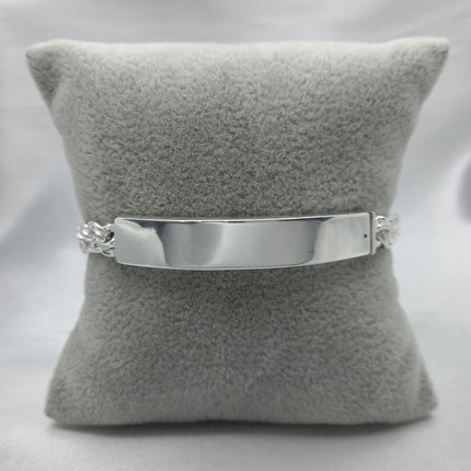 #ESC290 - Esclava Tejido Chino Plata - 7 mm - A09/24.3