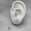 #BR346 - Broquel Pajarito Con Zirconia Plata - B17/1.0