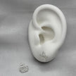 #BR333 - Broquel Corona Real Con Zirconia Plata - B17/1.7