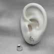#BR349 - Broquel Círculos Con Zirconia Plata - B17/1.8