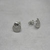 #BR349 - Broquel Círculos Con Zirconia Plata - B17/1.8