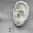 #BR338 - Broquel Corona Real Con Zirconia Plata - B17/1.8
