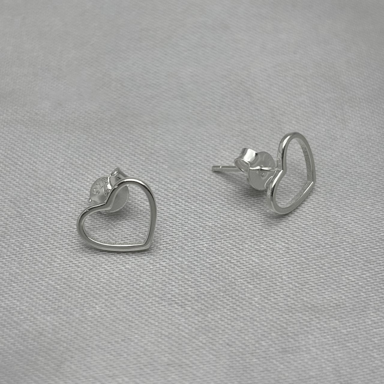#BR341 - Broquel Silueta Corazón Plata - B17/0.9