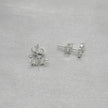 #BR339 - Broquel Serpiente Con Zirconia Plata - B17/0.9