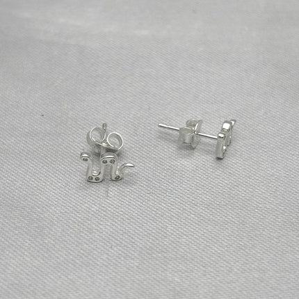 #BR339 - Broquel Serpiente Con Zirconia Plata - B17/0.9