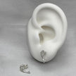 #BR337 - Broquel Delfín Con Zirconia Plata - B17/1.4