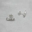 #BR344 - Broquel Infinito Con Zirconia Plata - B17/1.3