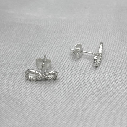 #BR344 - Broquel Infinito Con Zirconia Plata - B17/1.3