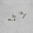 #BR334 - Broquel Flecha Con Zirconia Plata - B17/0.8