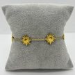 #PAL185 - Pulsera Con Soles Oro Laminado 18k - LB025/
