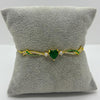 #PAL187 - Pulsera Ajustable Con Corazón Oro Laminado 18k - LB040/