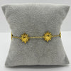 #PAL185 - Pulsera Con Soles Oro Laminado 18k - LB025/