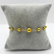 #PAL184 - Pulsera De Bolitas De Oro Laminado 18k - LB025/