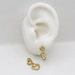 #BOL130 - Broquel De Corazones Oro Laminado 18k - LB035/