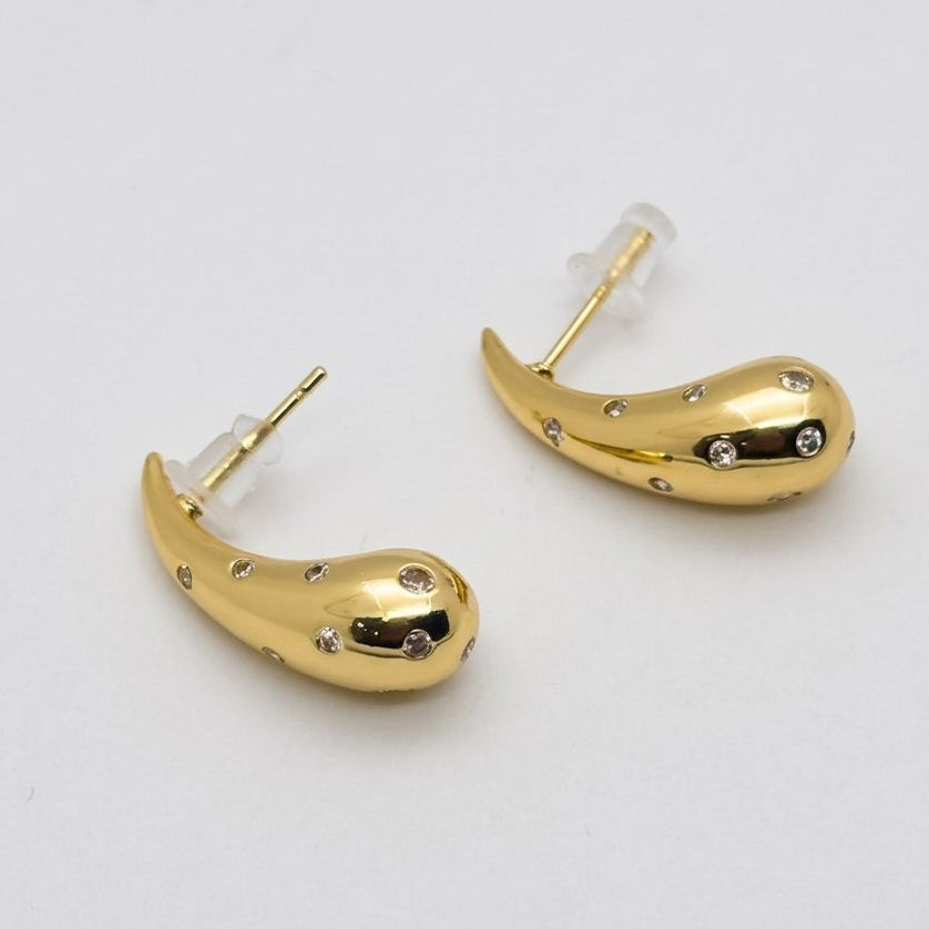 #BOL127 - Broquel De Gota Oro Laminado 18k - LB035/