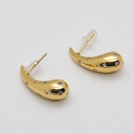 #BOL127 - Broquel De Gota Oro Laminado 18k - LB035/