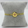 #PAL206 - Pulsera De Círculo y Estrella De Oro Laminado 18k - LB040/