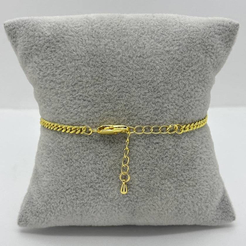 #PAL206 - Pulsera De Círculo y Estrella De Oro Laminado 18k - LB040/