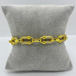 #PAL199 - Pulsera De Eslabones De Oro Laminado 18k - LB085/