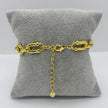 #PAL199 - Pulsera De Eslabones De Oro Laminado 18k - LB085/