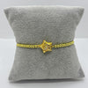 #PAL207 - Pulsera De Estrella Y Bolitas Oro Laminado 18k - LB040/