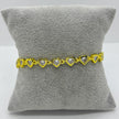 #PAL200 - Pulsera De Corazones De Oro Laminado 18k - LB055/
