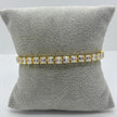 #PAL154 - Pulsera Con Piedra Zirconia De Oro Laminado 18k - LB040/