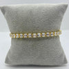 #PAL154 - Pulsera Con Piedra Zirconia De Oro Laminado 18k - LB040/