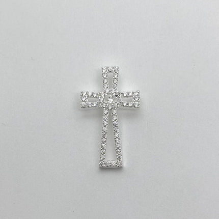 #D739 - Dije De Cruz De Plata - A15/1.3