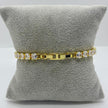 #PAL154 - Pulsera Con Piedra Zirconia De Oro Laminado 18k - LB040/