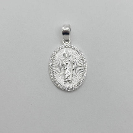#D738 - Dije/Medalla De San Judas De Plata - A15/1.7