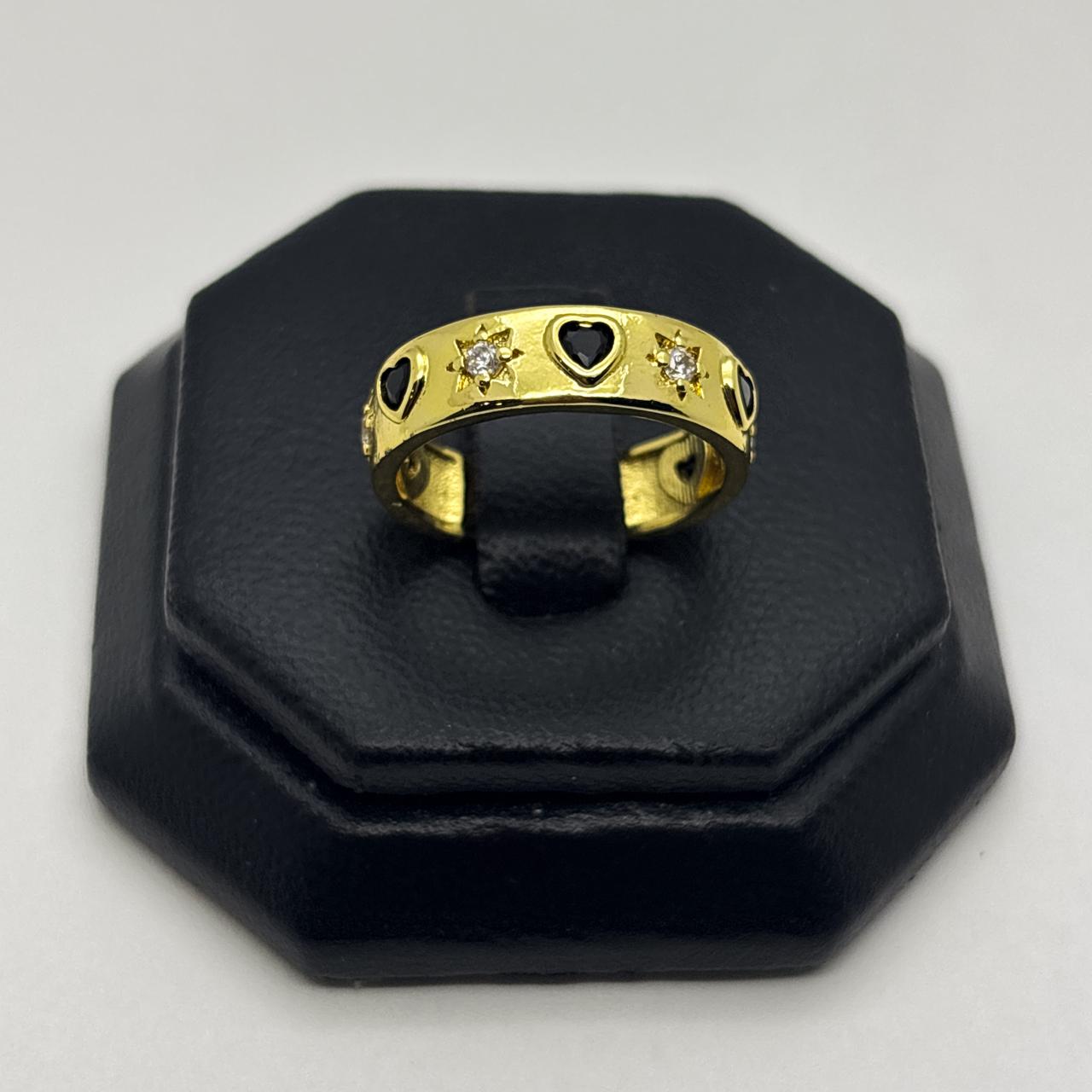 #AOL184 - Anillo De Corazones De Oro Laminado 18k - LB030/