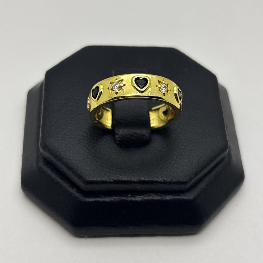 #AOL184 - Anillo De Corazones De Oro Laminado 18k - LB030/