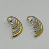 #ARL173 - Aretes Oro Laminado Bicolor De Oro Laminado 18k - LB030/