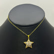 #GOL160 - Gargantilla De Estrella De Oro Laminado 18k - LB020/