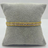 #PAL152 - Pulsera Con Piedra Zirconia De Oro Laminado 18k - LB040/