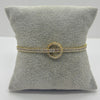 #PAL155 - Pulsera Con Piedra Zirconia De Oro Laminado 18k - LB035/