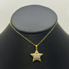 #GOL160 - Gargantilla De Estrella De Oro Laminado 18k - LB020/