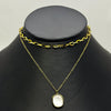 #GOL162 - Gargantilla Doble De Oro Laminado 18k - LB030/