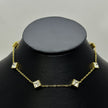 #GOL161 - Gargantilla Con Cubos Con Piedra Zirconia De Oro Laminado 18k - LB035/